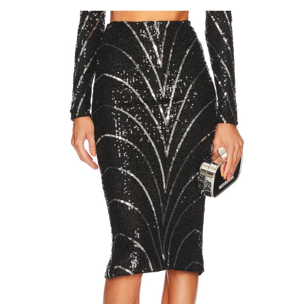 Michael Costello sequin skirt